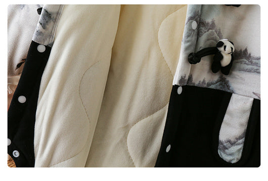 Pijama Enterizo Bebé Estilo Otoñal con Diseño Cartoon y Forro Polar - Image 13