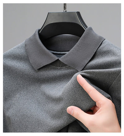 Camiseta Térmica Básica de Color Liso para Hombre - Image 12