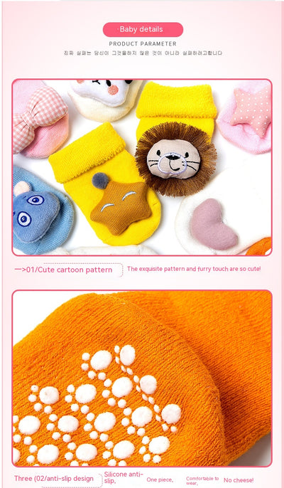 Calcetines Cómodos para Casa con Diseño Infantil - Antideslizantes y Transpirables - Image 50