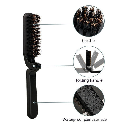 Brocha de Afeitar Portátil Plegable con Cerdas Naturales - Image 7