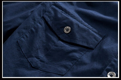 Camisa Militar Manga Corta Bordada para Hombre - Image 17