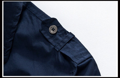Camisa Militar Manga Corta Bordada para Hombre - Image 18
