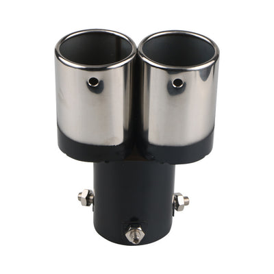 Tubo de Escape Doble Silenciador Universal Acero Inoxidable para Automóviles - Image 14