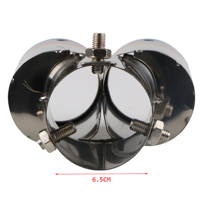 Tubo de Escape Doble Silenciador Universal Acero Inoxidable para Automóviles - Image 18