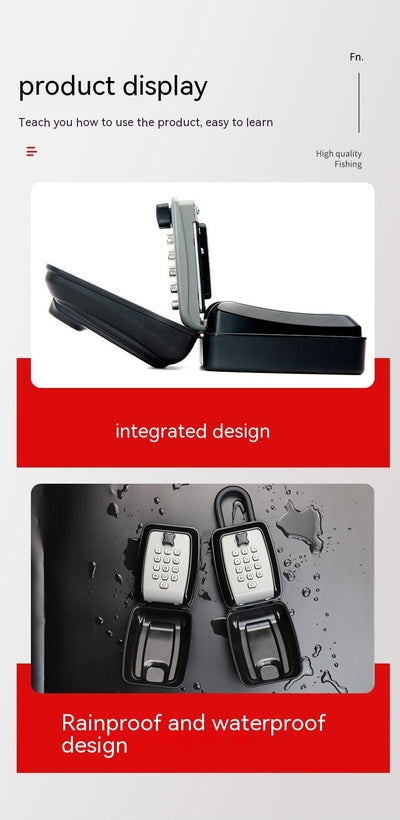 Caja de Seguridad con Cerradura de Contraseña para Llaves y Documentos - Image 8