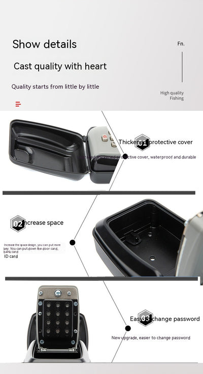 Caja de Seguridad con Cerradura de Contraseña para Llaves y Documentos - Image 9