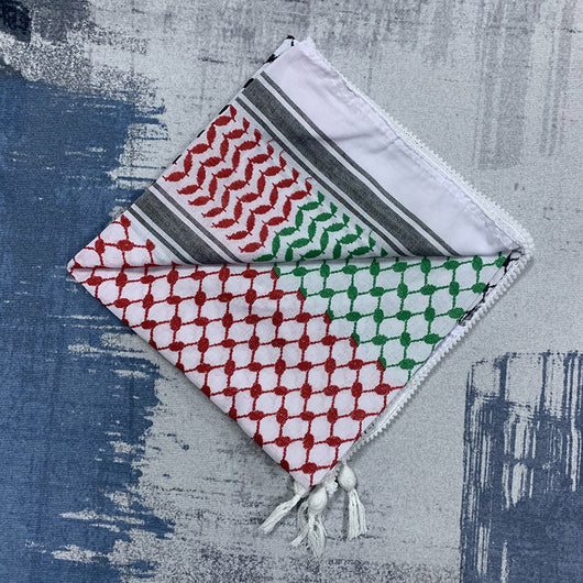 Pañuelo Cuadrado Unisex con Estampado de Grano de Arroz - Diseño Árabe Moderno - Image 8