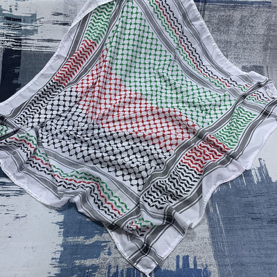 Pañuelo Cuadrado Unisex con Estampado de Grano de Arroz - Diseño Árabe Moderno - Image 10
