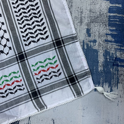 Pañuelo Cuadrado Unisex con Estampado de Grano de Arroz - Diseño Árabe Moderno - Image 17