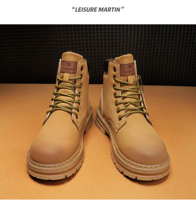 Botas de Trabajo Vintage en Cuero Genuino Talla Grande para Hombre - Image 34