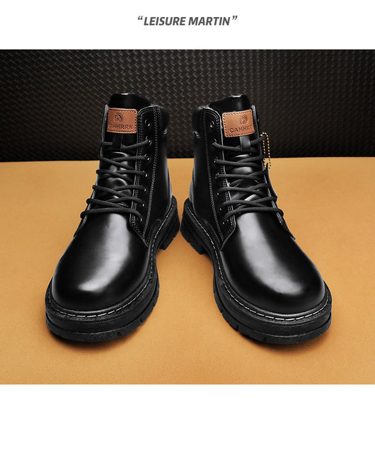 Botas de Trabajo Vintage en Cuero Genuino Talla Grande para Hombre - Image 36
