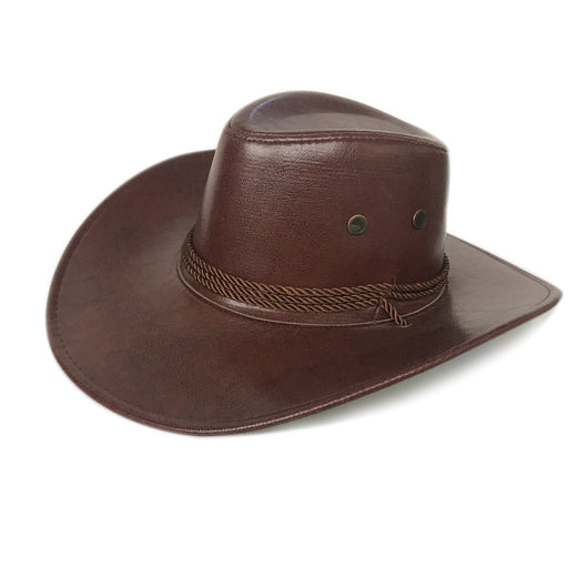 Sombrero Vaquero Estilo Oeste Americano de Cuero Sintético - Image 12