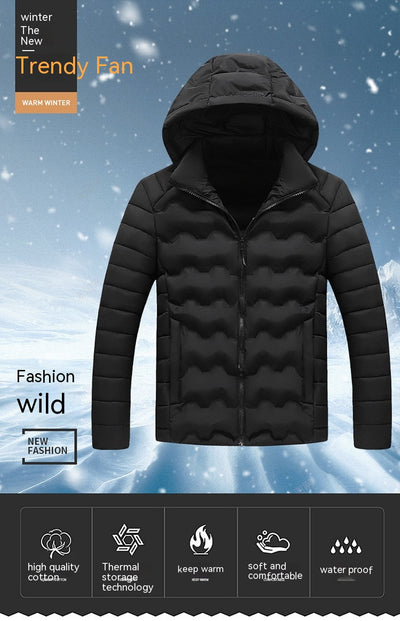 Chaqueta Acolchada de Algodón para Hombre - Estilo Casual Otoño e Invierno - Image 17