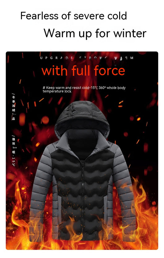Chaqueta Acolchada de Algodón para Hombre - Estilo Casual Otoño e Invierno - Image 21