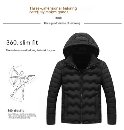 Chaqueta Acolchada de Algodón para Hombre - Estilo Casual Otoño e Invierno - Image 22