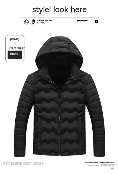 Chaqueta Acolchada de Algodón para Hombre - Estilo Casual Otoño e Invierno - Image 24