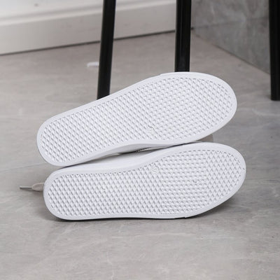 Zapatos Blancos Cómodos con Cordones y Suela Plana - Image 8