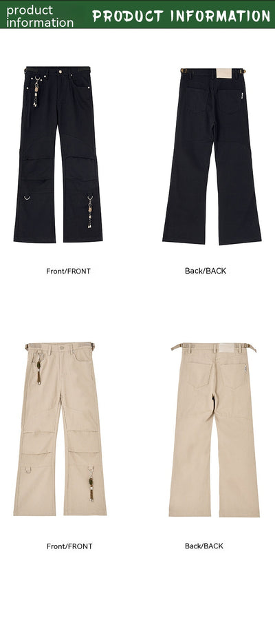 Pantalones Khaki Plisados de Corte Recto Cómodos y Versátiles - Image 10