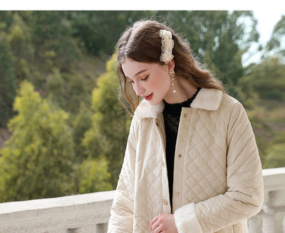 Abrigo de Invierno Acolchado con Cuello Tipo Visón para Mujer - Image 7
