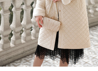 Abrigo de Invierno Acolchado con Cuello Tipo Visón para Mujer - Image 8