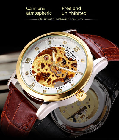 Reloj Automático de Negocios para Hombre Acero Inoxidable Resistente al Agua - Image 11