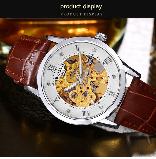 Reloj Automático de Negocios para Hombre Acero Inoxidable Resistente al Agua - Image 12