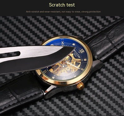 Reloj Automático de Negocios para Hombre Acero Inoxidable Resistente al Agua - Image 13