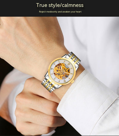 Reloj Automático de Negocios para Hombre Acero Inoxidable Resistente al Agua - Image 16