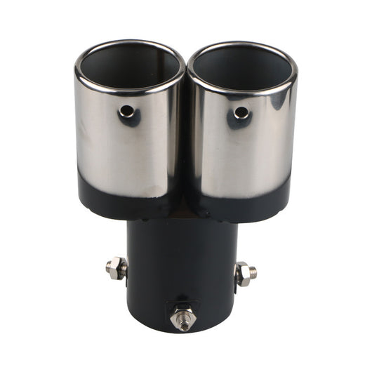 Tubo de Escape Doble Silenciador Universal Acero Inoxidable para Automóviles - Image 28