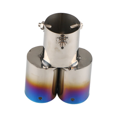 Tubo de Escape Doble Silenciador Universal Acero Inoxidable para Automóviles - Image 37