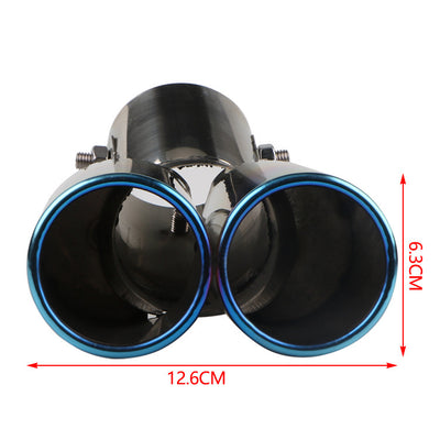 Tubo de Escape Doble Silenciador Universal Acero Inoxidable para Automóviles - Image 39