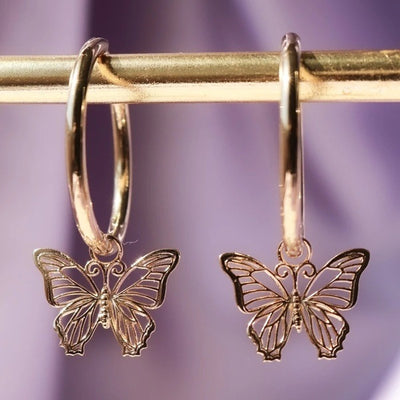 Aretes Mariposa de Plata: Elegancia Alada - Image 9