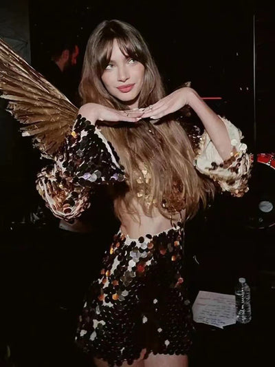 Vestido de Noche Largo con Lentejuelas Dulce y Picante para Mujer - Image 18