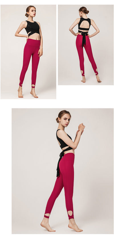 Conjunto Deportivo de Yoga Aéreo con Espalda Descubierta, Secado Rápido y Soporte Antiimpacto - Image 14