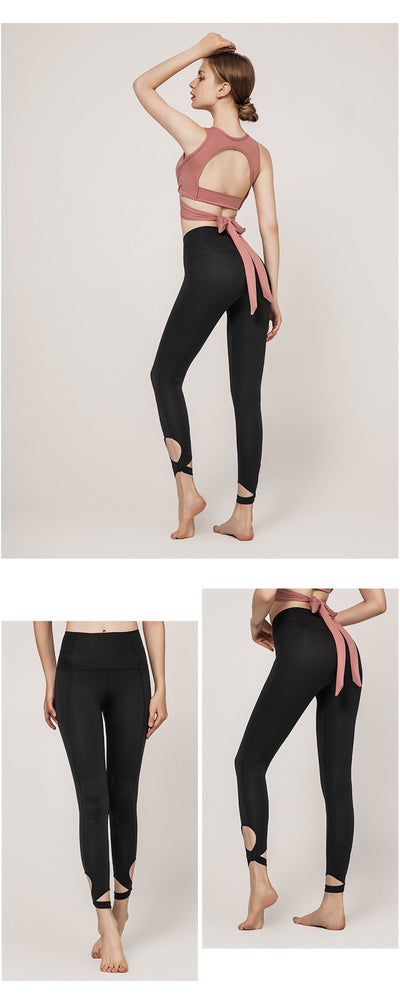 Conjunto Deportivo de Yoga Aéreo con Espalda Descubierta, Secado Rápido y Soporte Antiimpacto - Image 15