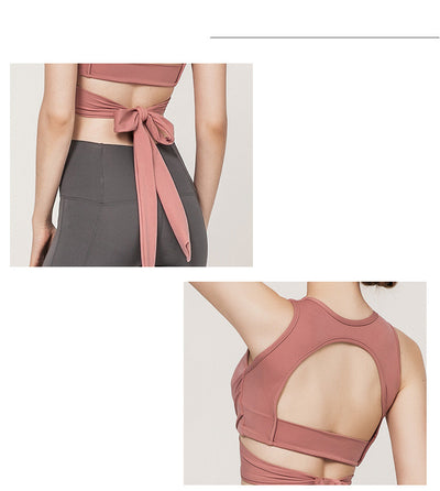 Conjunto Deportivo de Yoga Aéreo con Espalda Descubierta, Secado Rápido y Soporte Antiimpacto - Image 17