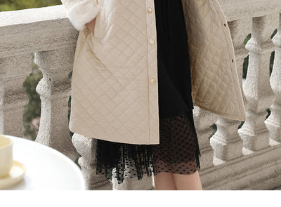Abrigo de Invierno Acolchado con Cuello Tipo Visón para Mujer - Image 25