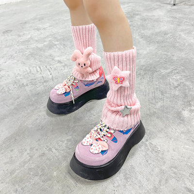Calcetines Cálidos Estilo Coreano para Niñas - Medias Suaves de Lana con Diseño Adorable - Image 25
