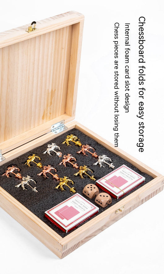 Juego de Ajedrez Magnético Plegable - Tablero de Carreras de Caballos y Puzzle Estratégico - Image 7
