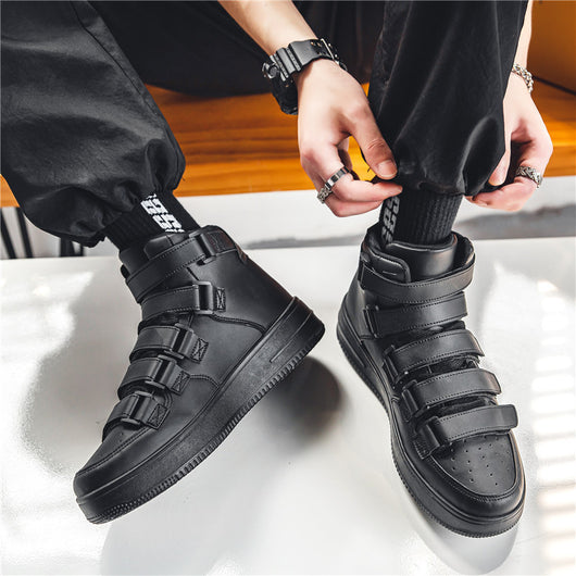 Zapatillas Altas Deportivas Casual para Hombre - Blancas con Velcro - Image 15