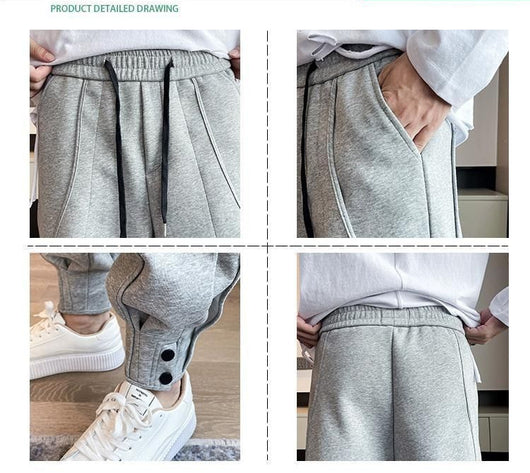 Pantalones Deportivos de Terciopelo para Hombre Talla Grande - Image 14