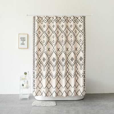 Cortina de Baño Impermeable con Perforaciones - Divisor de Ducha - Image 9