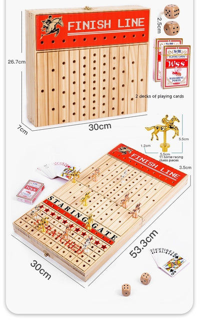 Juego de Ajedrez Magnético Plegable - Tablero de Carreras de Caballos y Puzzle Estratégico - Image 9