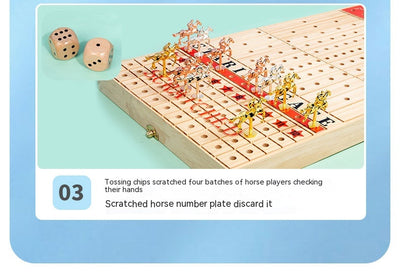 Juego de Ajedrez Magnético Plegable - Tablero de Carreras de Caballos y Puzzle Estratégico - Image 17