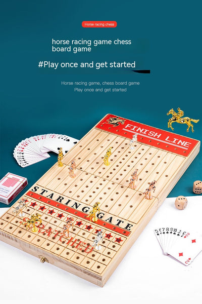Juego de Ajedrez Magnético Plegable - Tablero de Carreras de Caballos y Puzzle Estratégico - Image 22