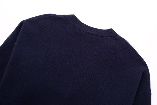 Chaqueta de Punto con Cuello en V - Moda Urbana para Mujer - Image 24