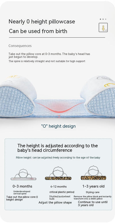 Almohada de Bebé Recién Nacido con Cáscara de Trigo Sarraceno y Algodón Puro - Image 19