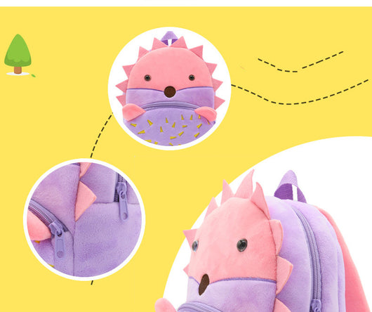 Mochila Escolar Infantil Arcoíris con Diseño Cartoon y Material Suave Peluche - Image 59