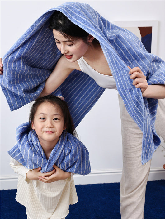 Toallas de Baño Familiares Algodón Peinado Rayas Rombos - Suavidad Premium - Image 28