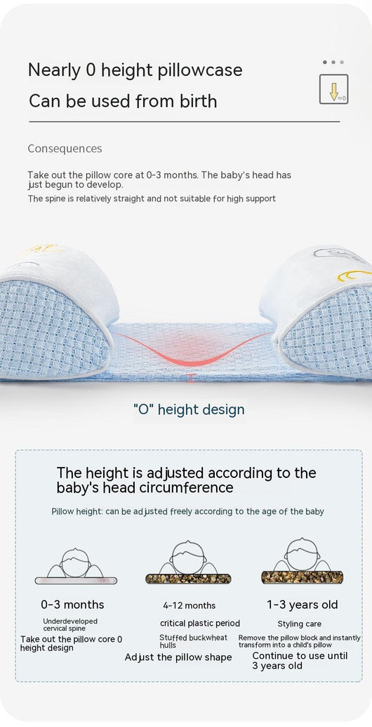 Almohada de Bebé Recién Nacido con Cáscara de Trigo Sarraceno y Algodón Puro - Image 30